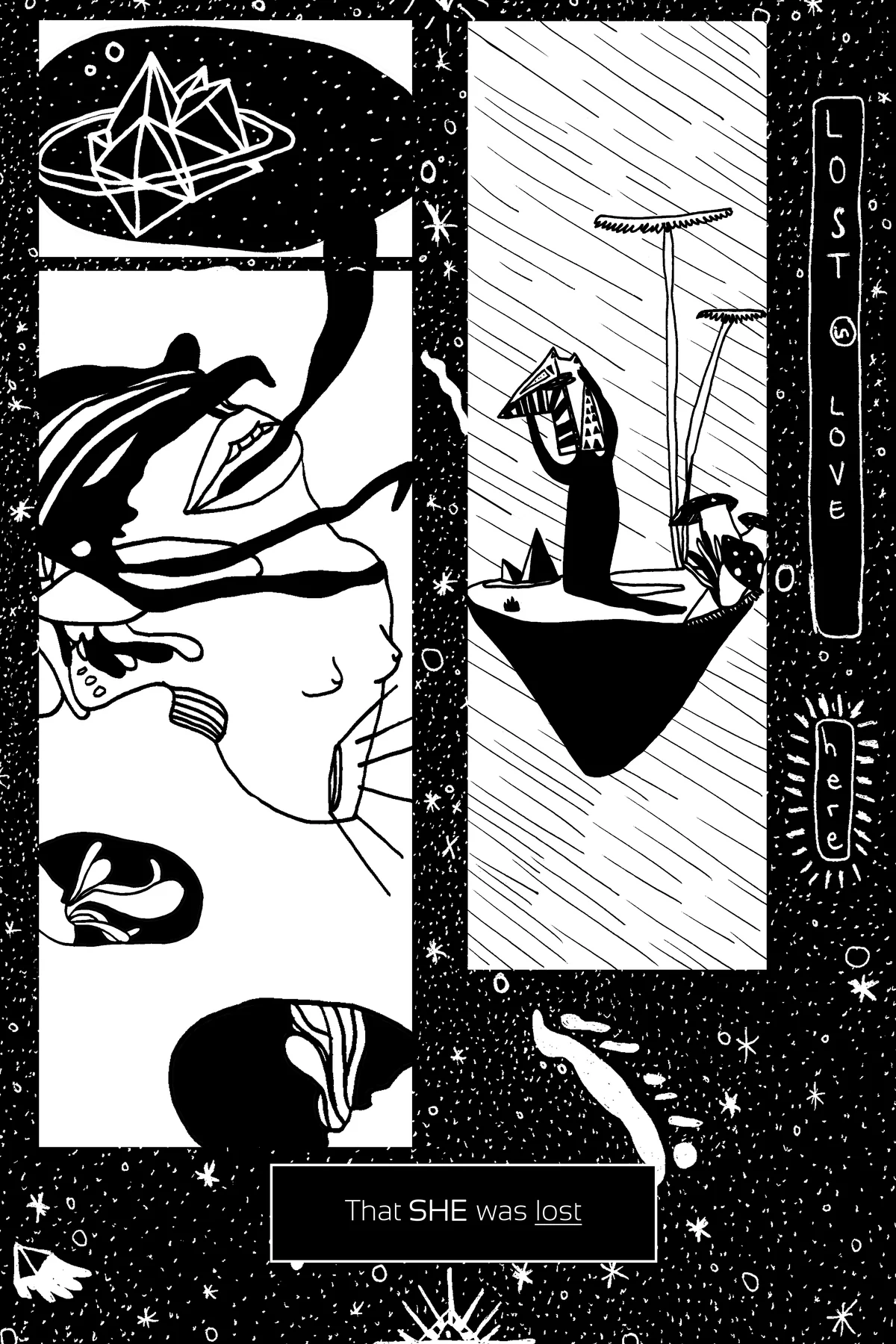 In My Dreams We Fight The Dragon Together — Planche 05 : Dessin à l'encre. Frédéric Cordier (FREDC), 2018.