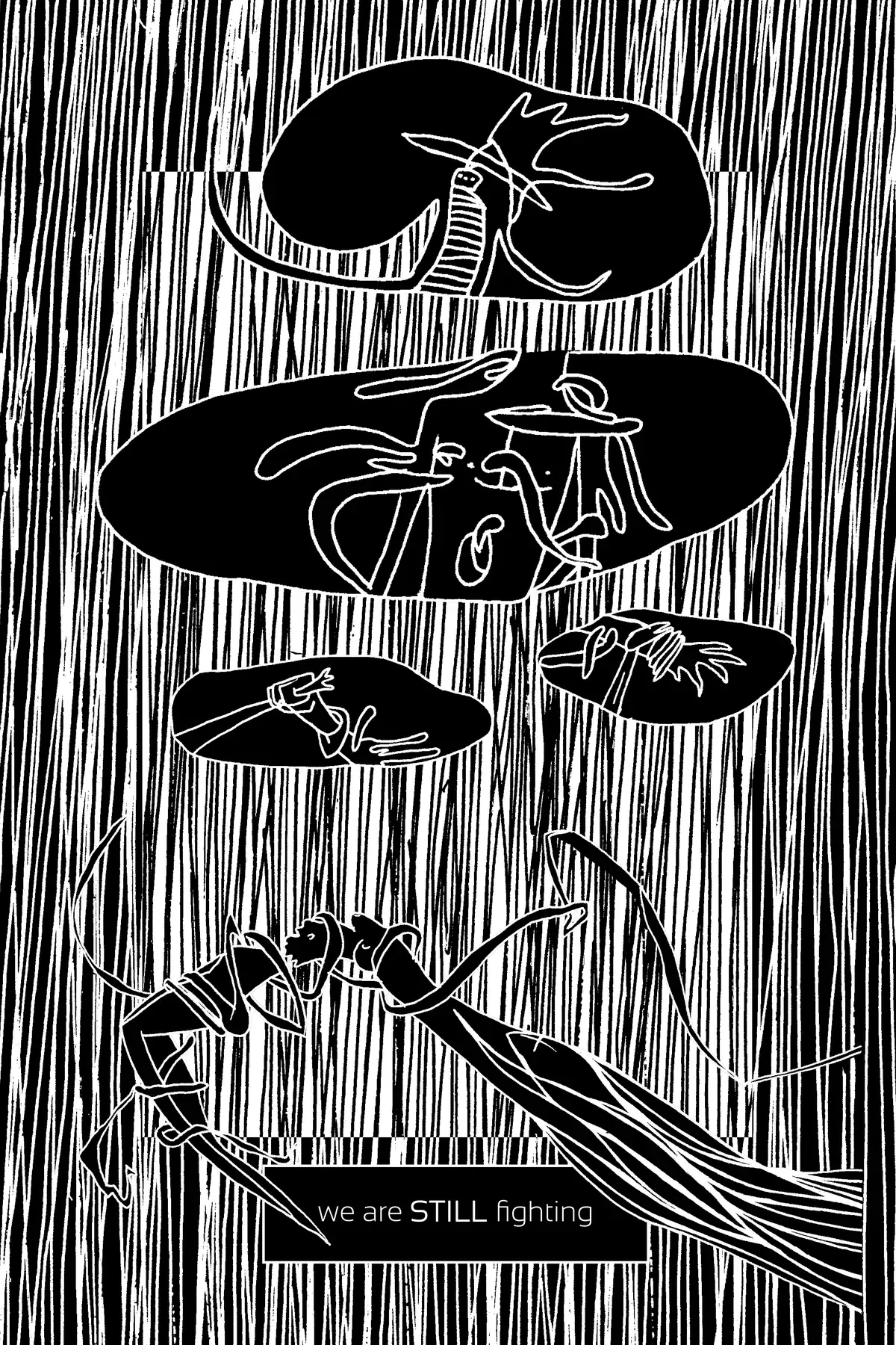 In My Dreams We Fight The Dragon Together — Planche 06 : Dessin à l'encre. Frédéric Cordier (FREDC), 2018.